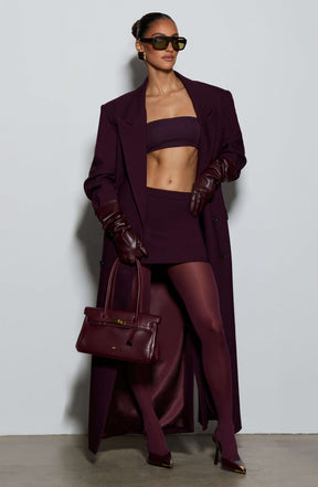 Edna Mini Skirt - Plum Ryvelle