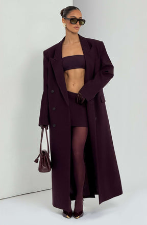 Edna Mini Skirt - Plum Ryvelle