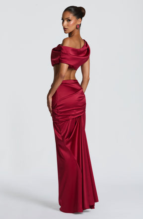 Edwina Top - Burgundy Ryvelle
