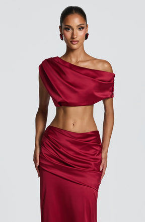 Edwina Top - Burgundy Ryvelle