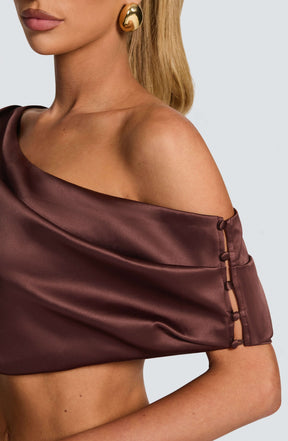 Edwina Top - Plum Brown Ryvelle