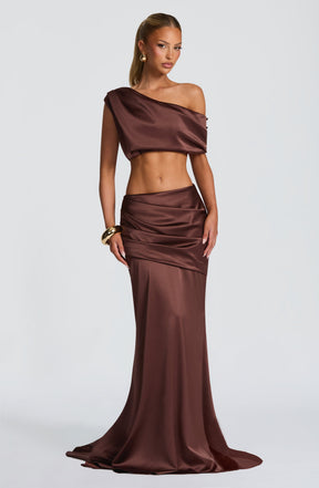 Edwina Top - Plum Brown Ryvelle