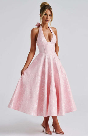 Effie Midi Dress - Blush Ryvelle