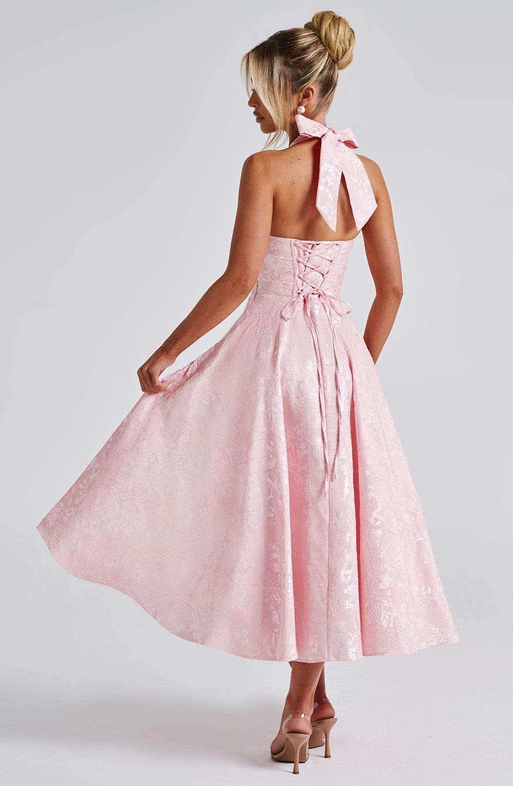 Effie Midi Dress - Blush Ryvelle