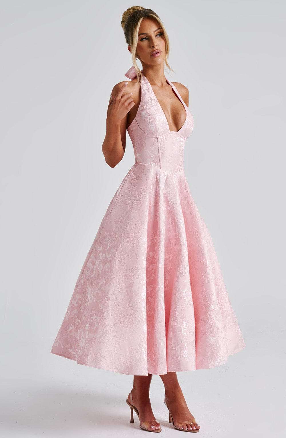 Effie Midi Dress - Blush Ryvelle