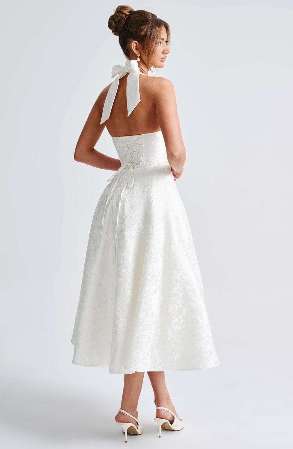 Effie Midi Dress - Ivory Ryvelle