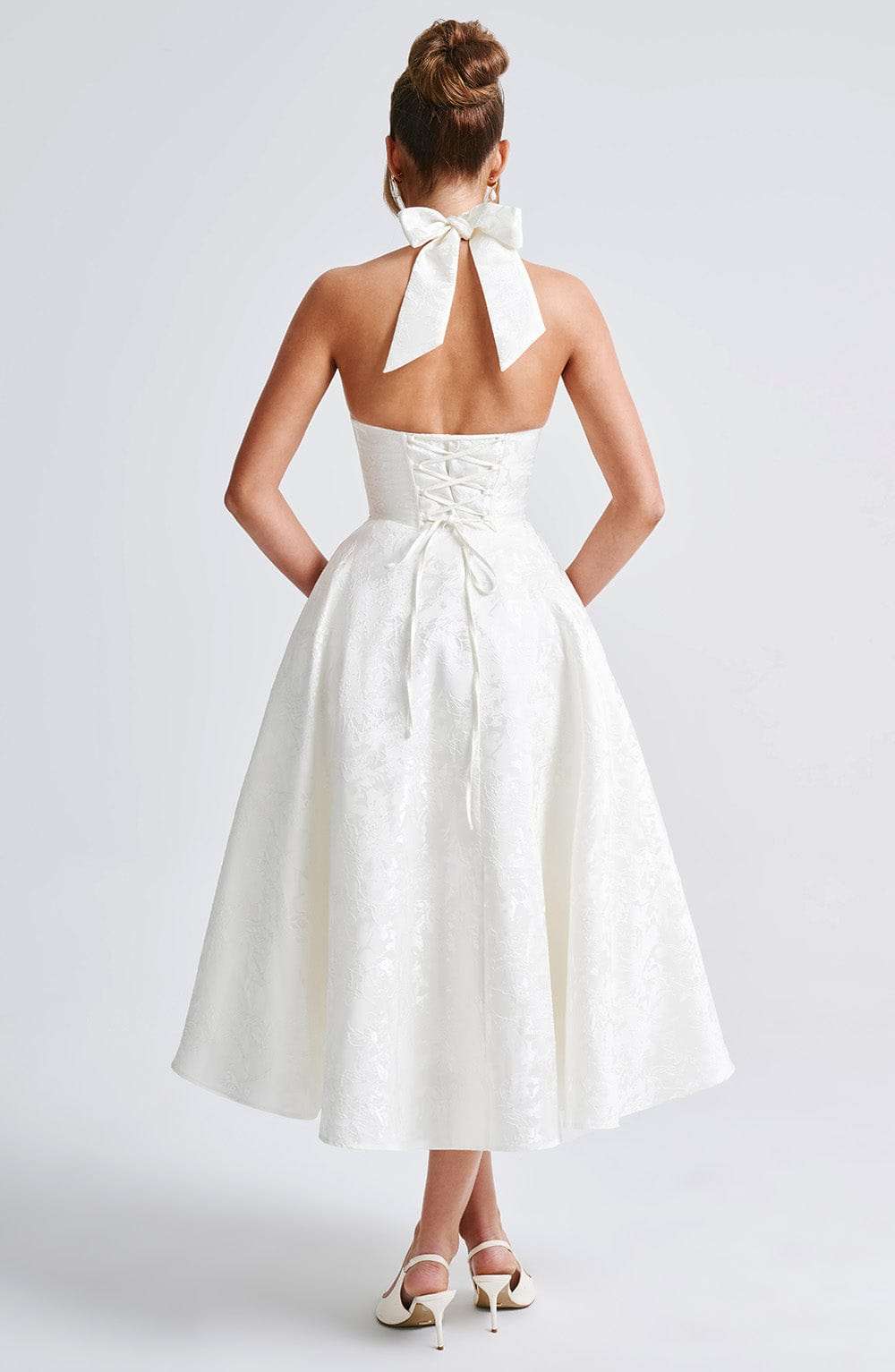 Effie Midi Dress - Ivory Ryvelle