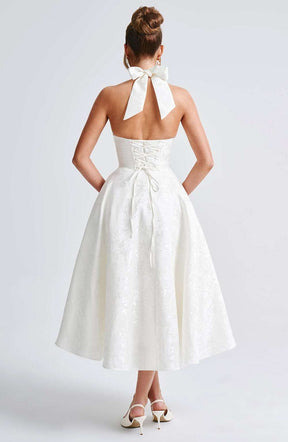Effie Midi Dress - Ivory Ryvelle