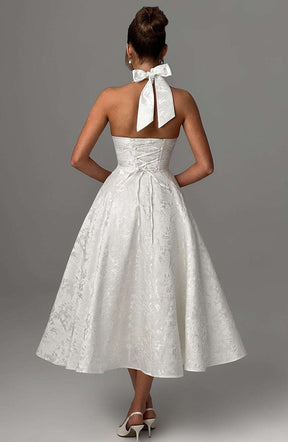 Effie Midi Dress - Ivory Ryvelle
