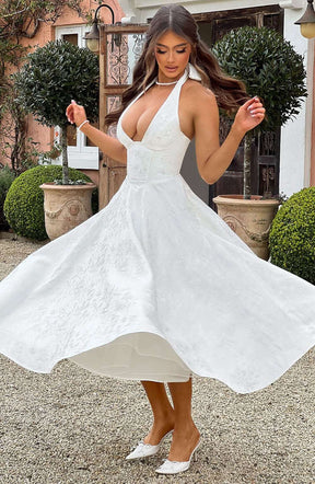 Effie Midi Dress - Ivory Ryvelle