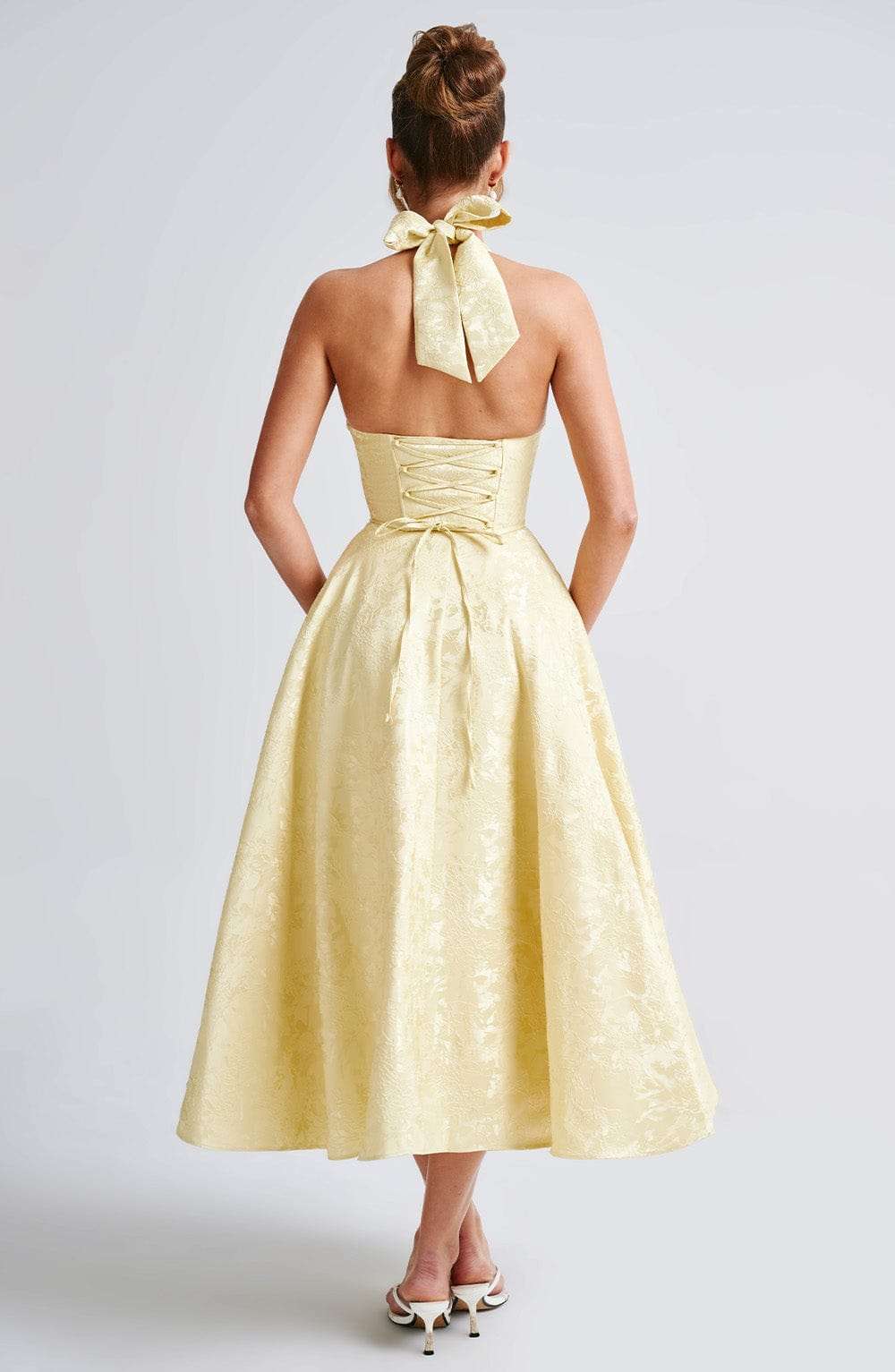 Effie Midi Dress - Lemon Ryvelle