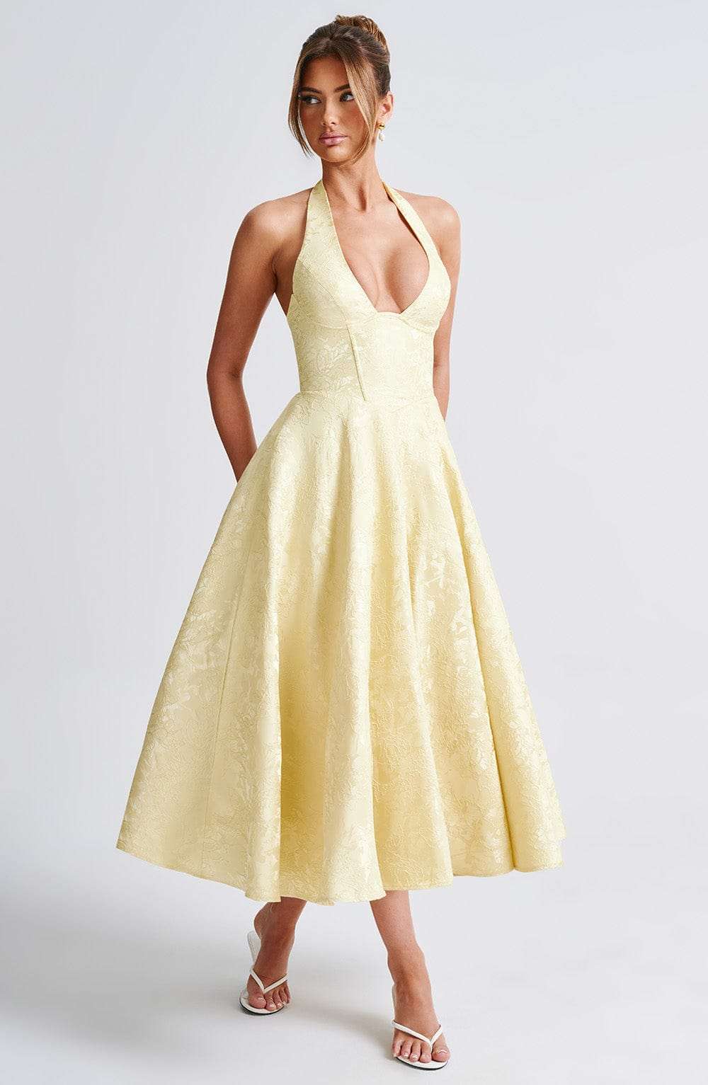 Effie Midi Dress - Lemon Ryvelle