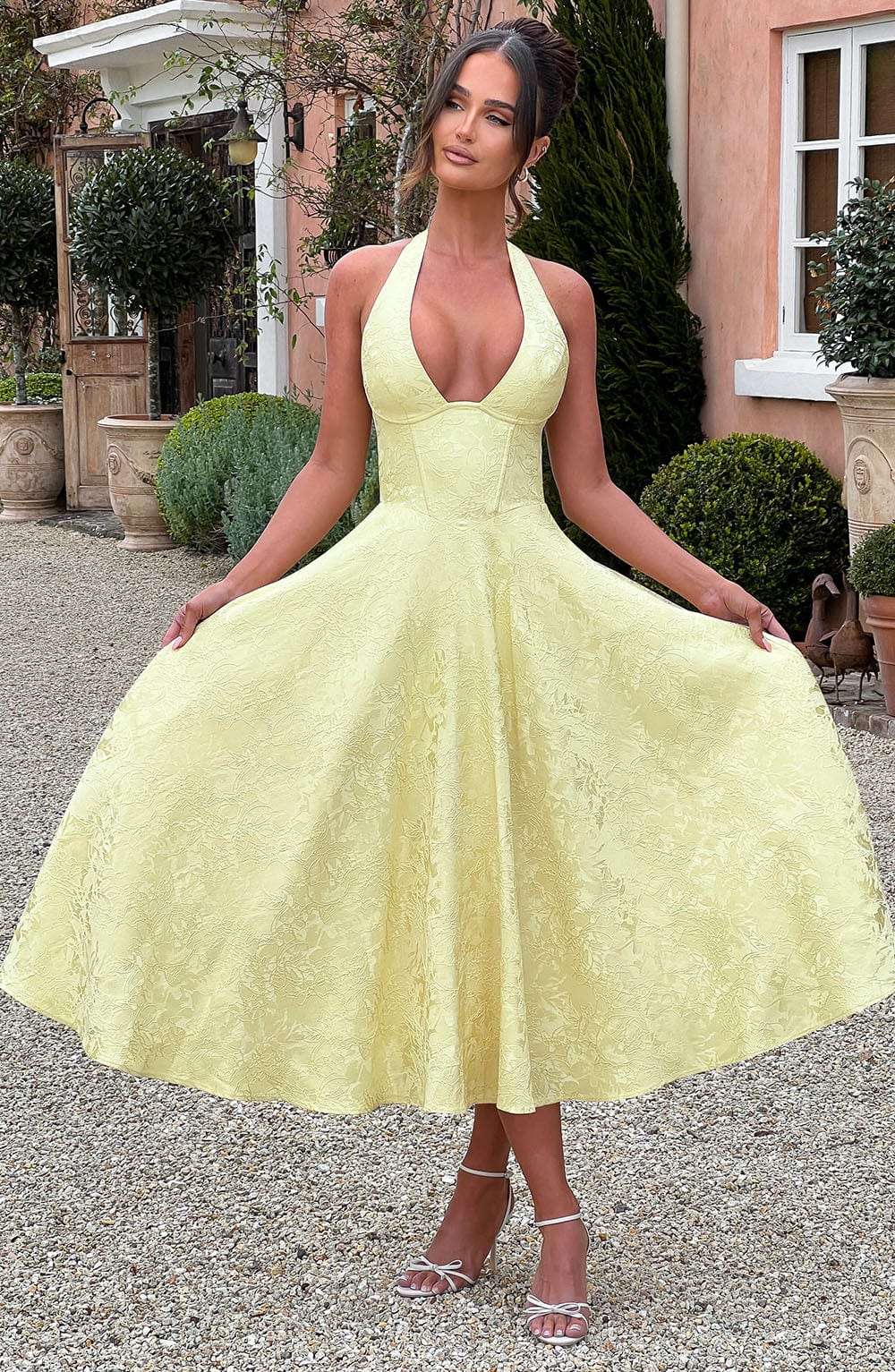 Effie Midi Dress - Lemon Ryvelle