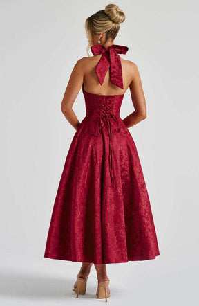 Effie Midi Dress - Red Ryvelle