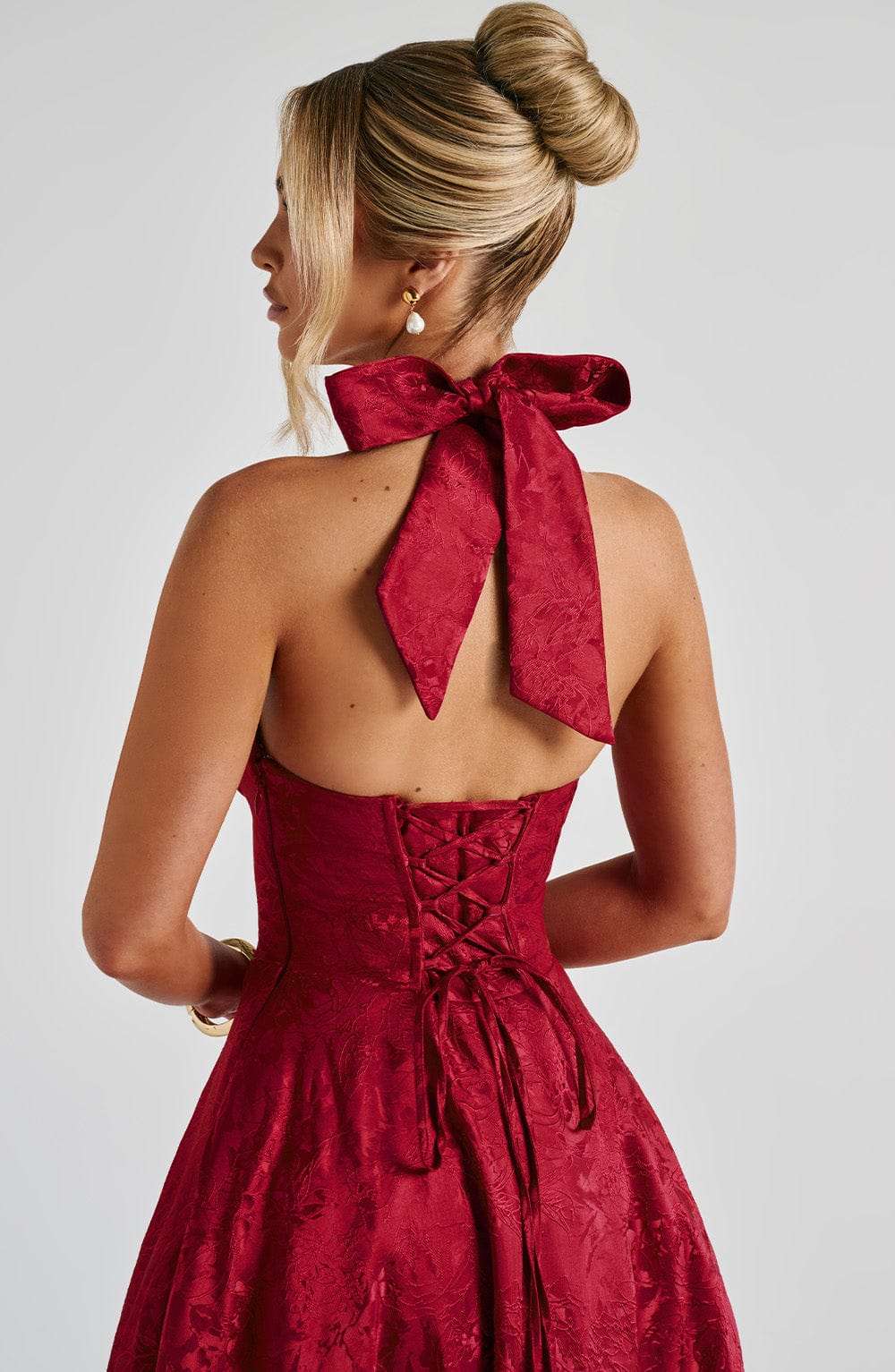 Effie Midi Dress - Red Ryvelle