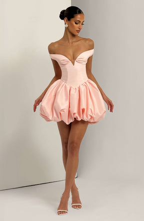 Eileen Mini Dress - Blush Ryvelle