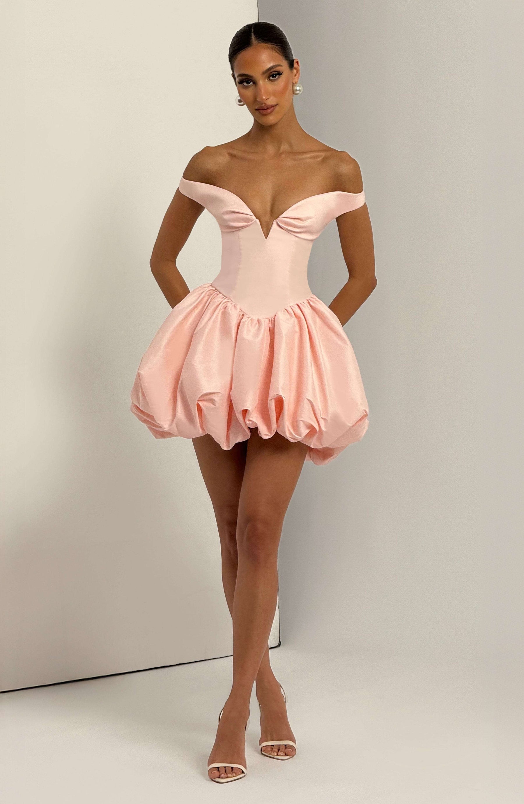 Eileen Mini Dress - Blush Ryvelle