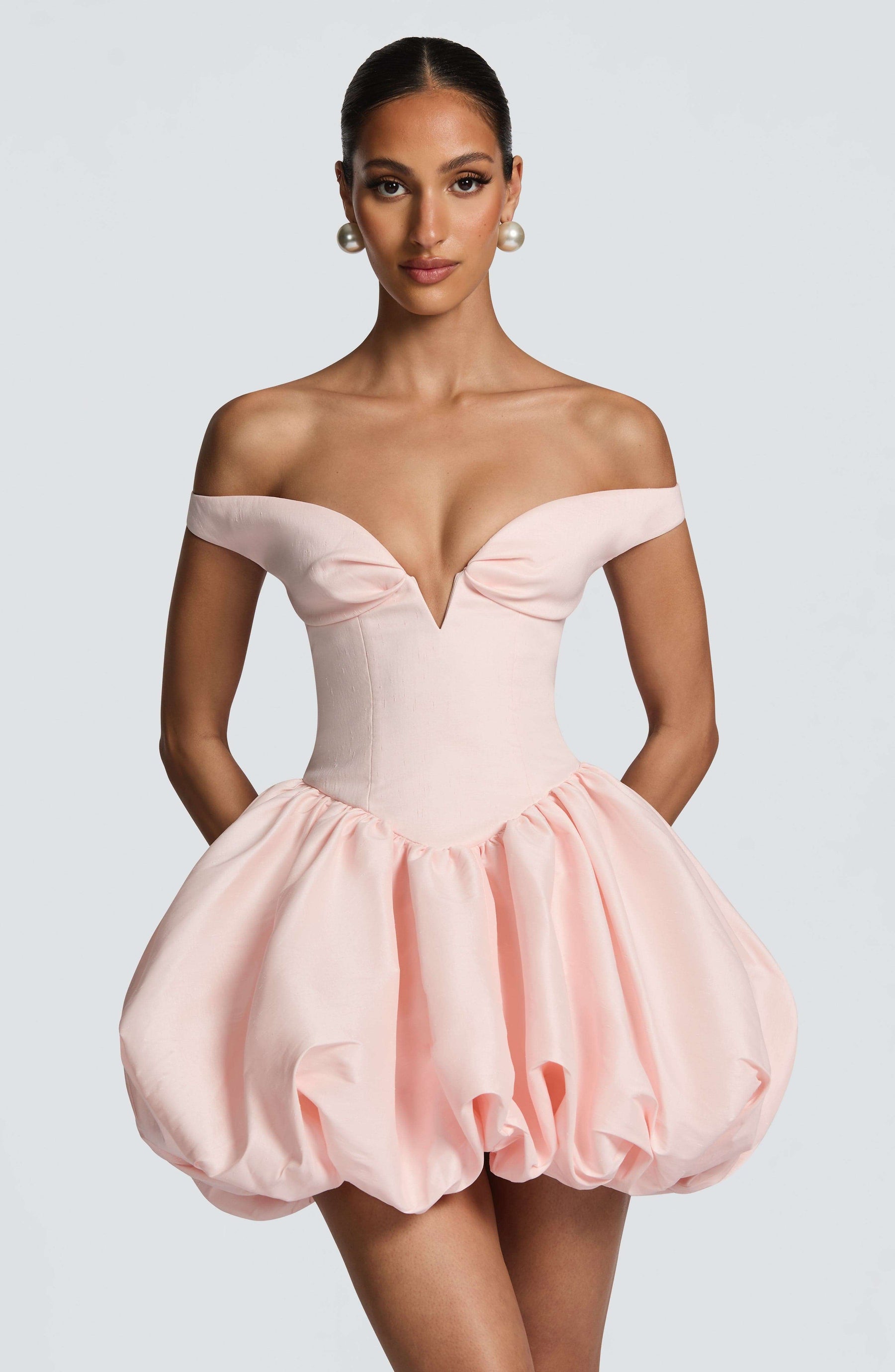 Eileen Mini Dress - Blush Ryvelle