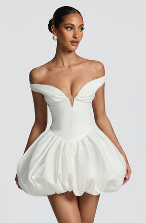 Eileen Mini Dress - Ivory Ryvelle