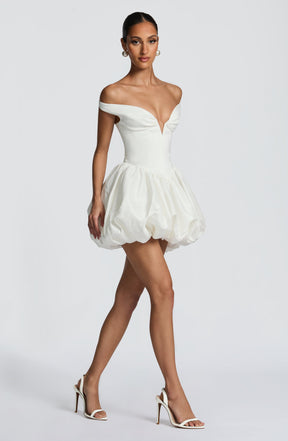 Eileen Mini Dress - Ivory Ryvelle