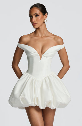 Eileen Mini Dress - Ivory Ryvelle