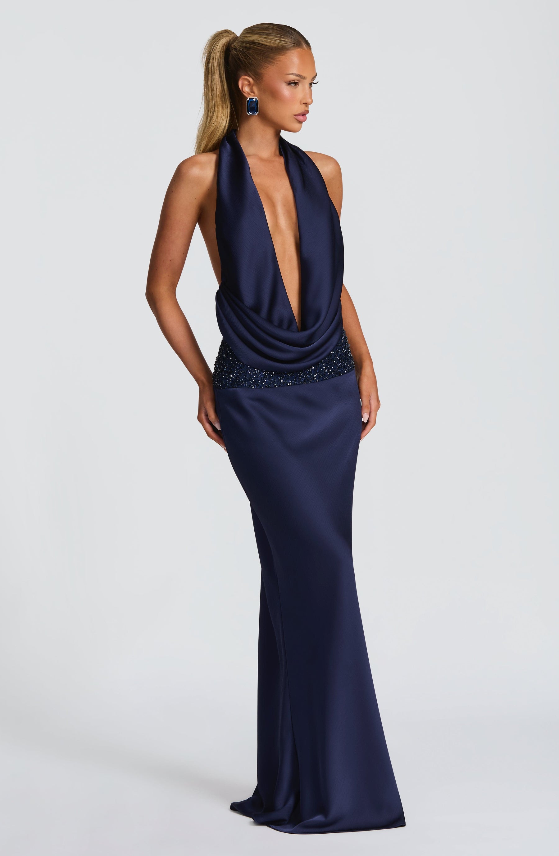 Eleni Bodysuit - Navy Ryvelle