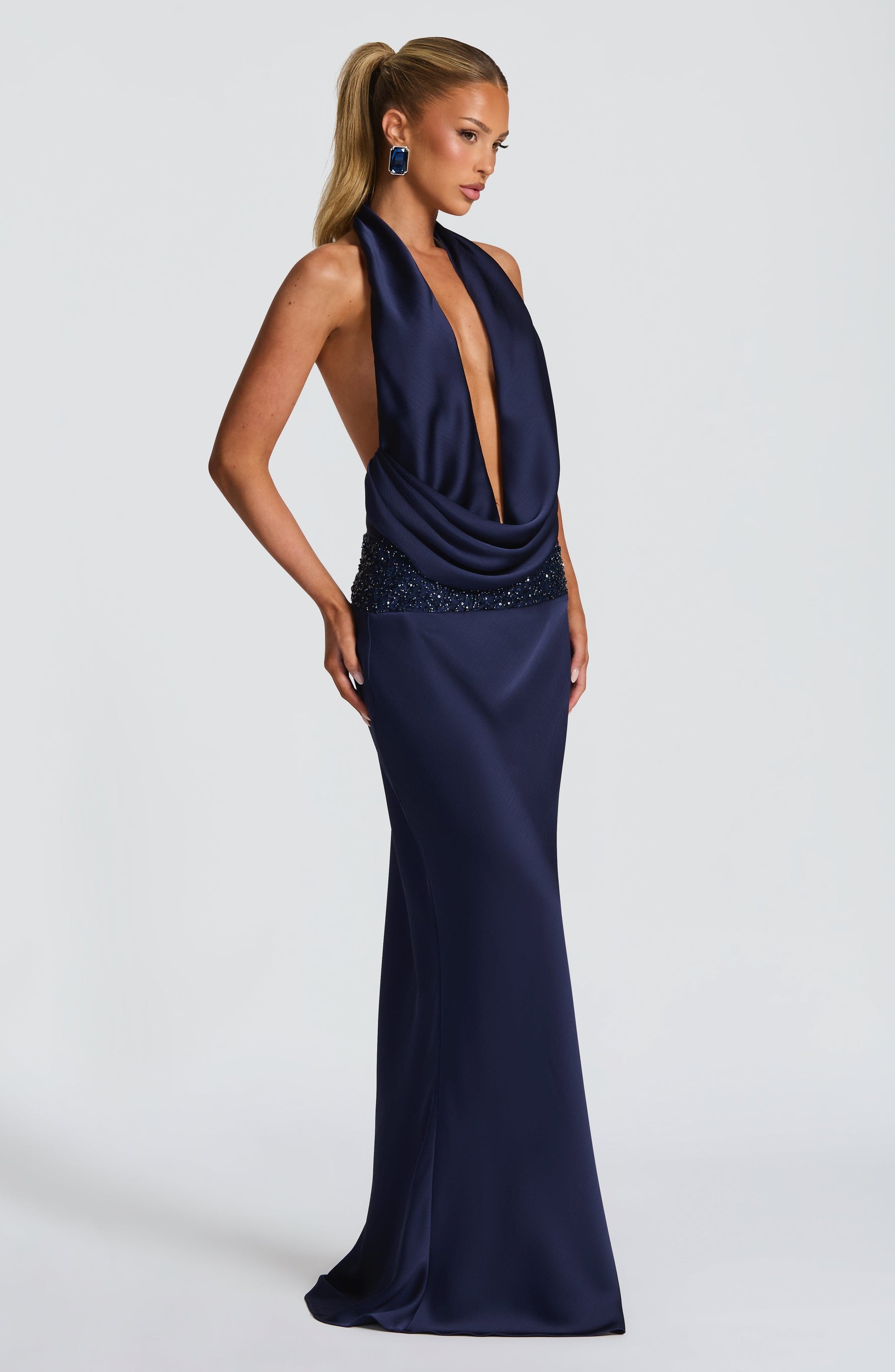 Eleni Bodysuit - Navy Ryvelle