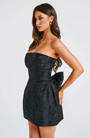 Elenora Mini Dress - Black Ryvelle