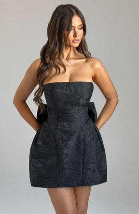 Elenora Mini Dress - Black Ryvelle