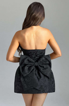 Elenora Mini Dress - Black Ryvelle