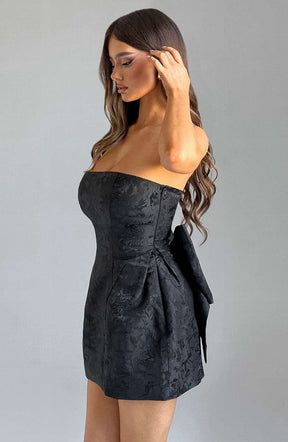 Elenora Mini Dress - Black Ryvelle