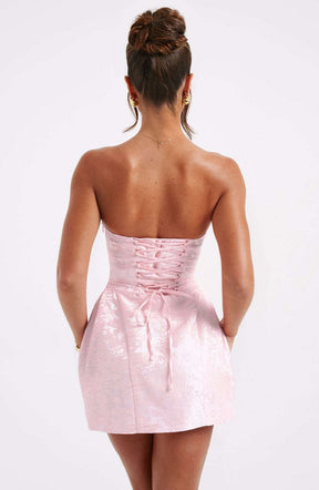 Elenora Mini Dress - Blush Ryvelle