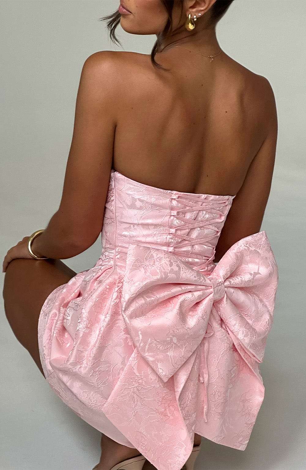 Elenora Mini Dress - Blush Ryvelle