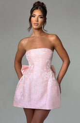 Elenora Mini Dress - Blush Ryvelle
