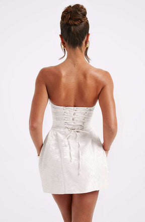 Elenora Mini Dress - Ivory Ryvelle