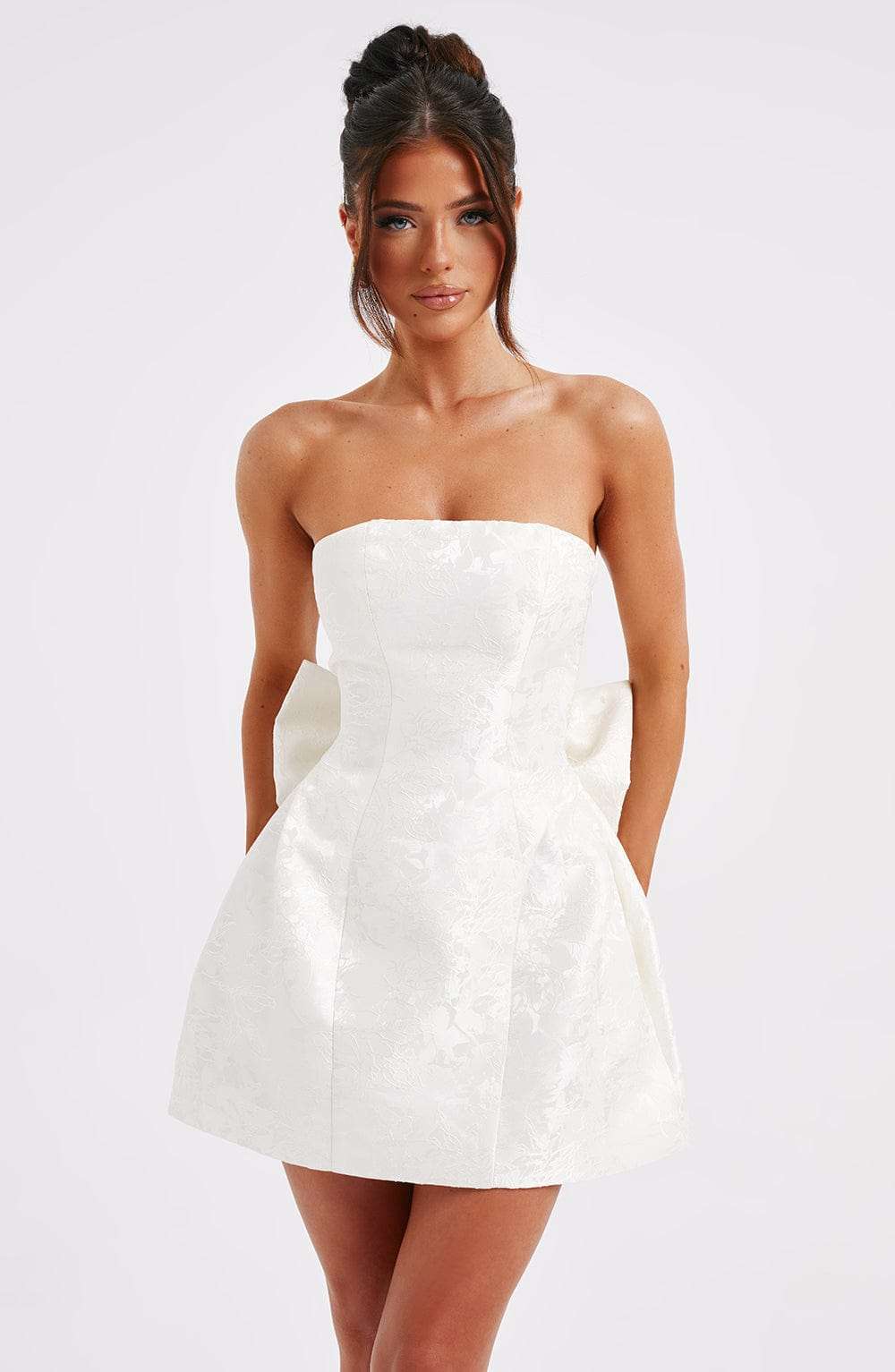 Elenora Mini Dress - Ivory Ryvelle