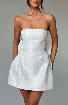 Elenora Mini Dress - Ivory Ryvelle