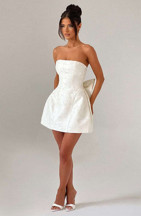 Elenora Mini Dress - Ivory Ryvelle