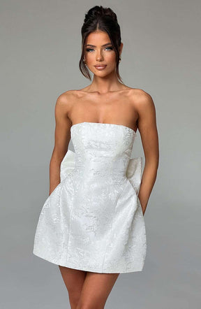 Elenora Mini Dress - Ivory Ryvelle