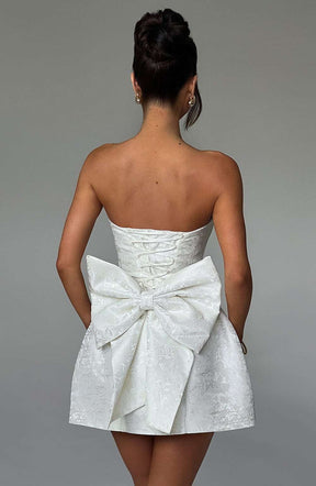 Elenora Mini Dress - Ivory Ryvelle
