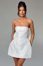 Elenora Mini Dress - Ivory Ryvelle