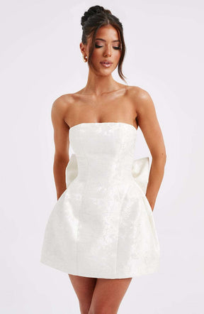 Elenora Mini Dress - Ivory Ryvelle