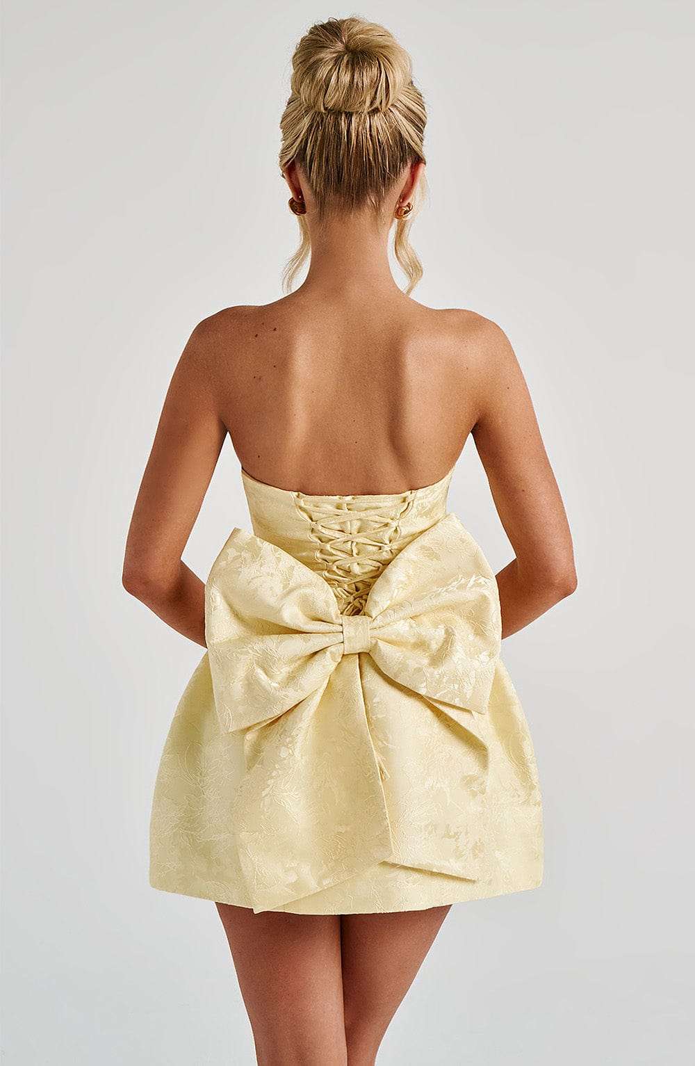 Elenora Mini Dress - Lemon Ryvelle