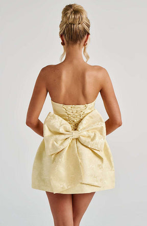 Elenora Mini Dress - Lemon Ryvelle