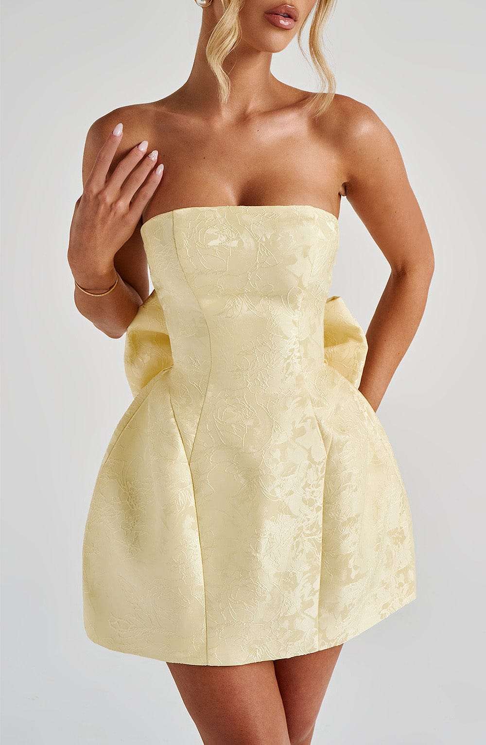 Elenora Mini Dress - Lemon Ryvelle