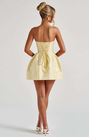 Elenora Mini Dress - Lemon Ryvelle