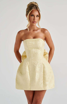 Elenora Mini Dress - Lemon Ryvelle