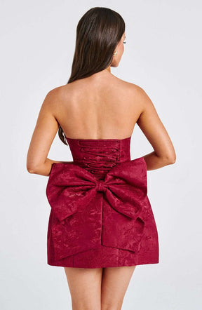 Elenora Mini Dress - Red Ryvelle