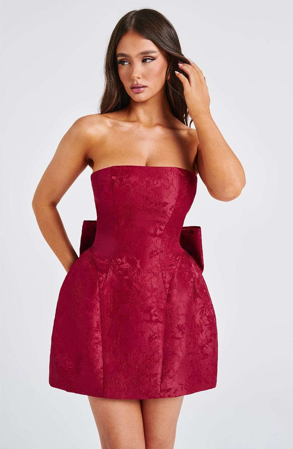 Elenora Mini Dress - Red Ryvelle