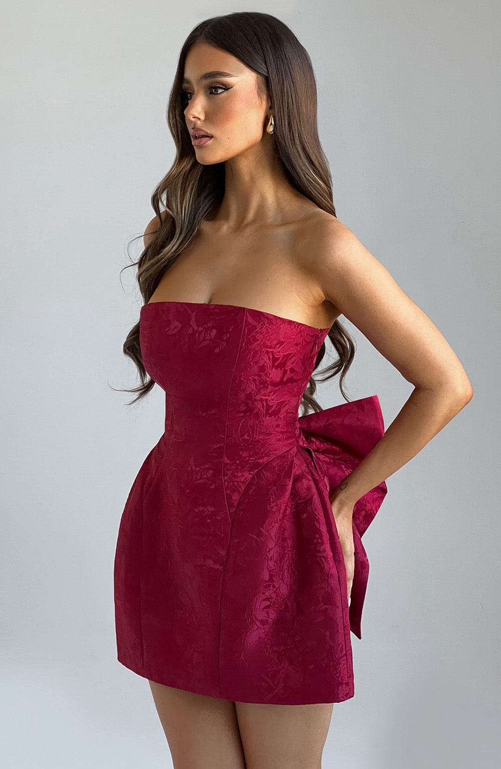 Elenora Mini Dress - Red Ryvelle